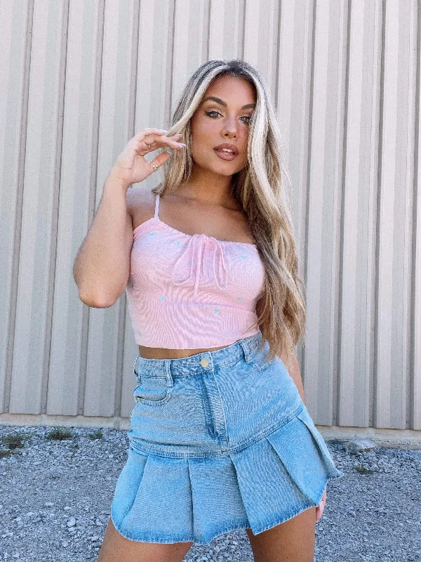 Feeling Flirty Denim Skort