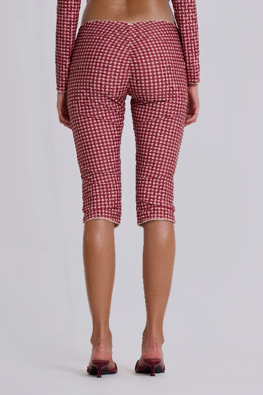 Freda Gingham Swim Capri Trousers