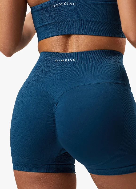 Gym King Sculpt Seamless 3"" Short - Marine Teal